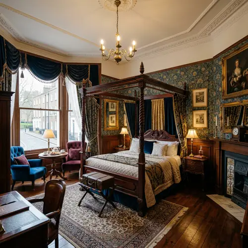 Elegant Victorian Hotel Room Design