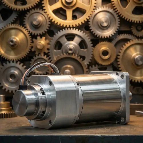 Detailed Servomotor and Gear Arrangement