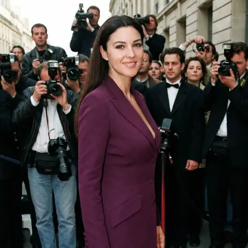 Stunning Isorazi of Monica Bellucci in Purple Dress