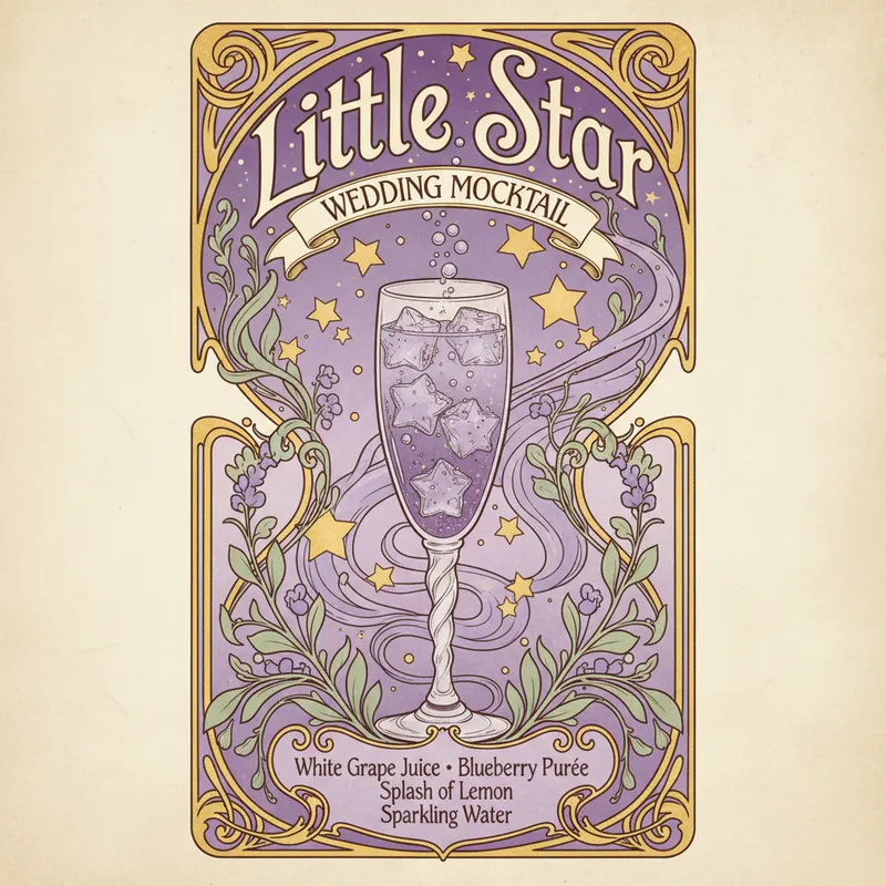 Little Star Mocktail: A Vintage Wedding Delight