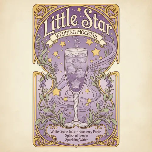 Little Star Mocktail: A Vintage Wedding Delight