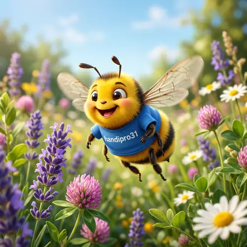 Smiling Bee in Handipro31 T-Shirt