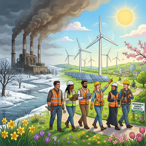 Progressive Energy Transition: Non-renewable to Renewable Sources