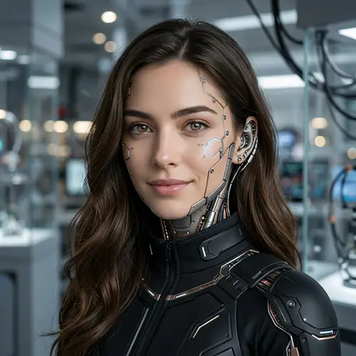 Beautiful Cyborg Concept Art