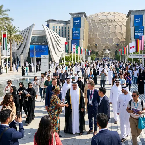 Dubai Expo: International Exhibition with Sheikh and Global Representatives