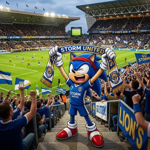 Sonic's Favorite Soccer Team Revealed - Exciting Scene at Stadium