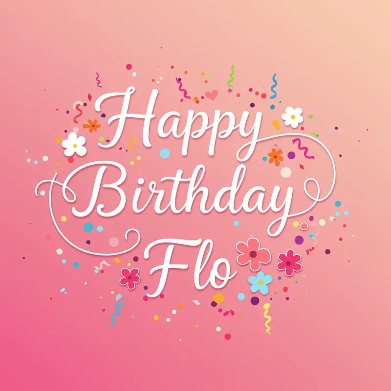 Happy Birthday Flo - Celebrate in Style!