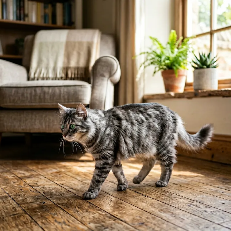 Graceful Cat with Emerald Eyes