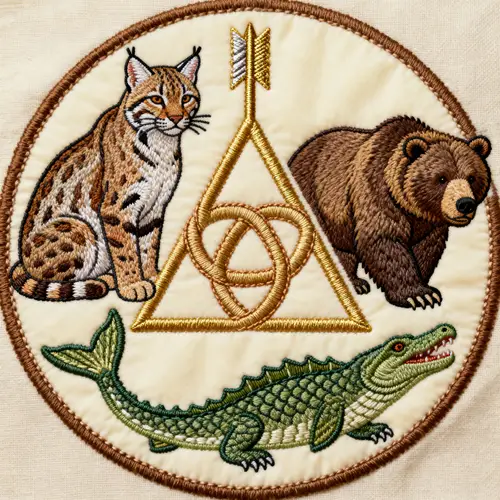 Unique Embroidered Circle Patch Design