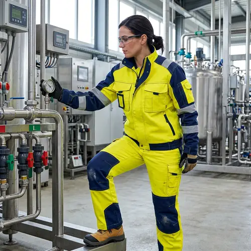 Yellow and Blue Flame, Acid, and Electric Current Resistant Jacket & Trousers