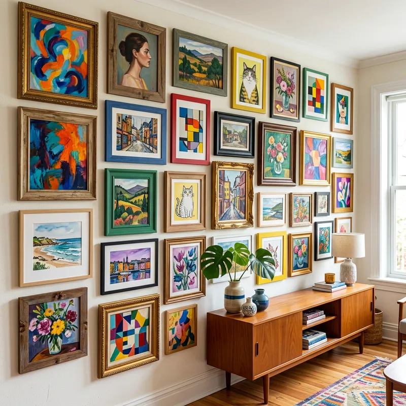 Colorful 30cm x 40cm Paintings Wall Art Showcase