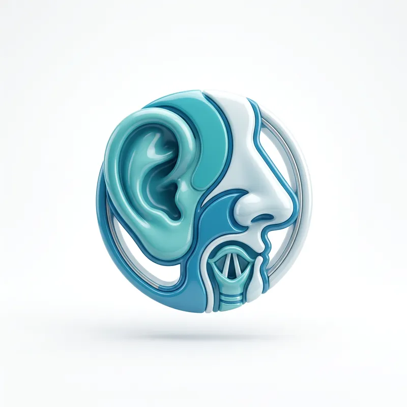 3D ENT Medical Specialty Icon 3D ENT Medical Specialty Icon