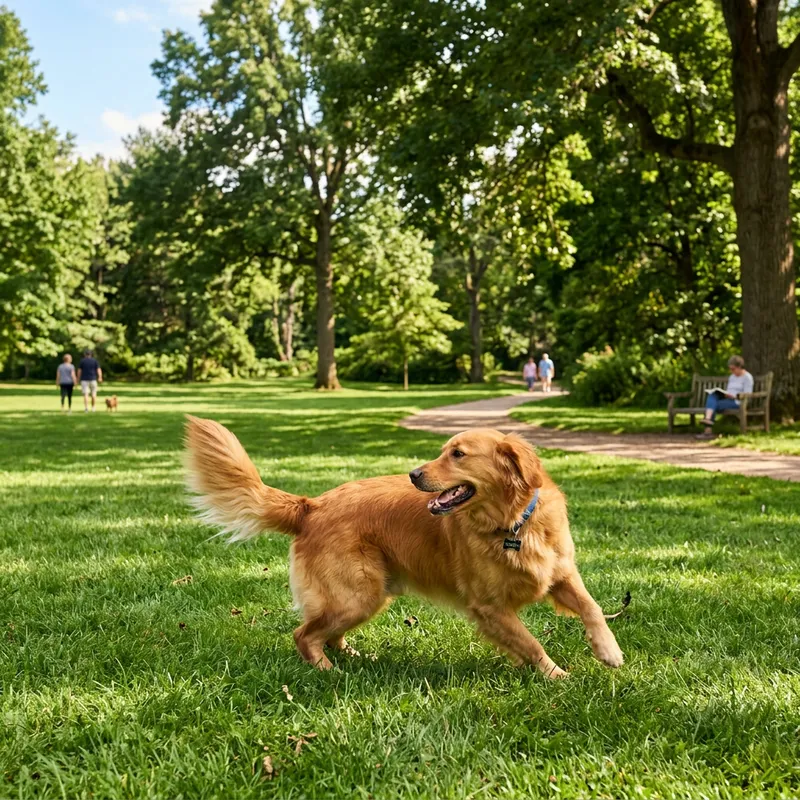Playful Dog Having Fun in the Park