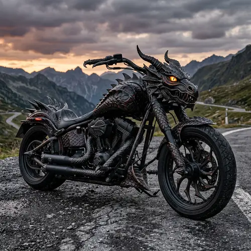 Wicked Dragon Motorcycle - Photo Real Design