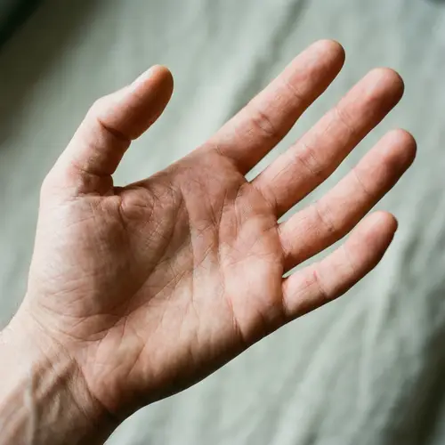 Close-Up of a Human Hand Serenity