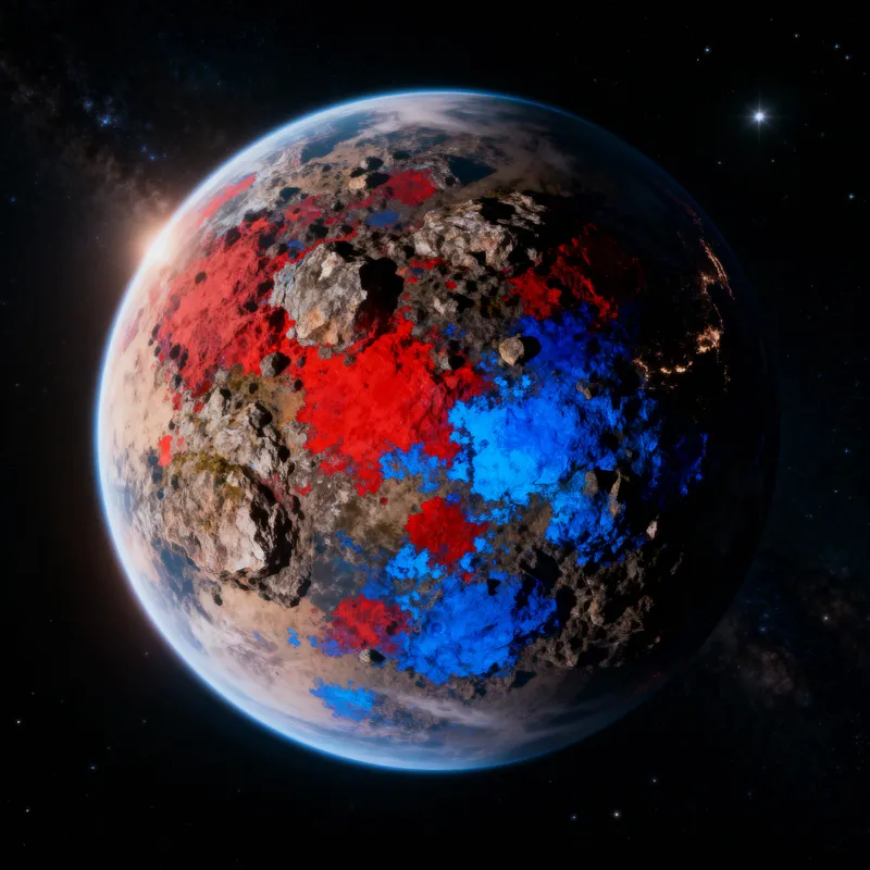 Random Color Terrestrial Planets
