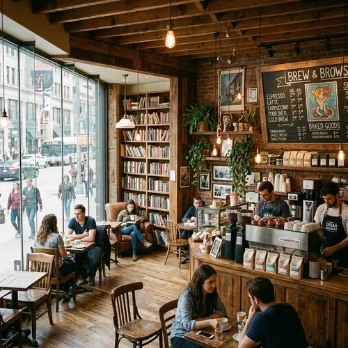 Cozy Custom Coffee Shop with Unique Design