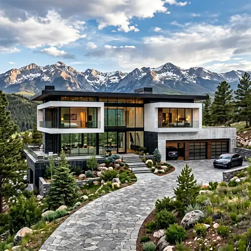 Stunning Modern Black Concrete House in Colorado
