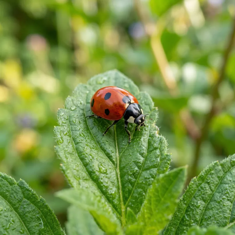 Ladybug on Leaf - Nature's Little Wonder Ladybug on Leaf - Nature's Little Wonder