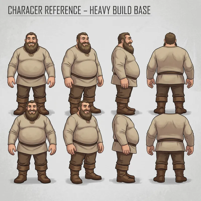 Fat Character Armor Upgrade Image Sequences