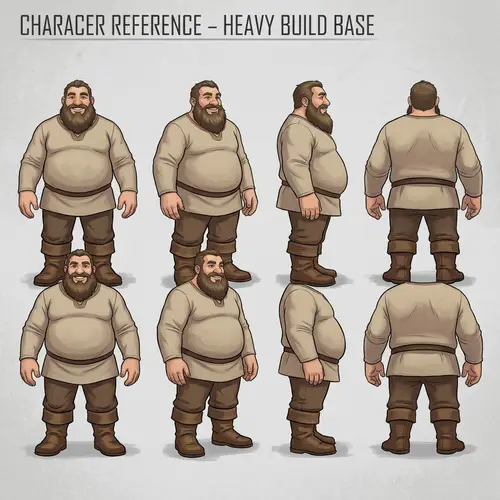 Fat Character Armor Upgrade Image Sequences