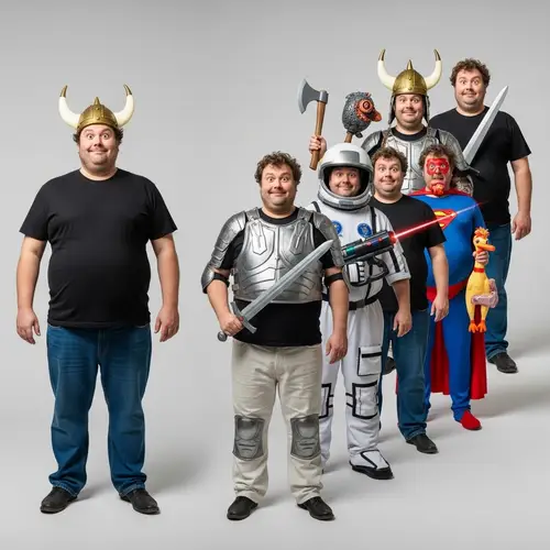 Fat Character Armor Upgrade Image Sequences