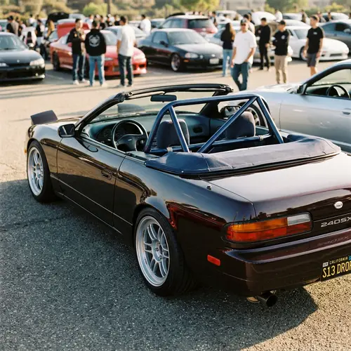 Stunning Nissan 240sx Convertible in Ruby Black Candy
