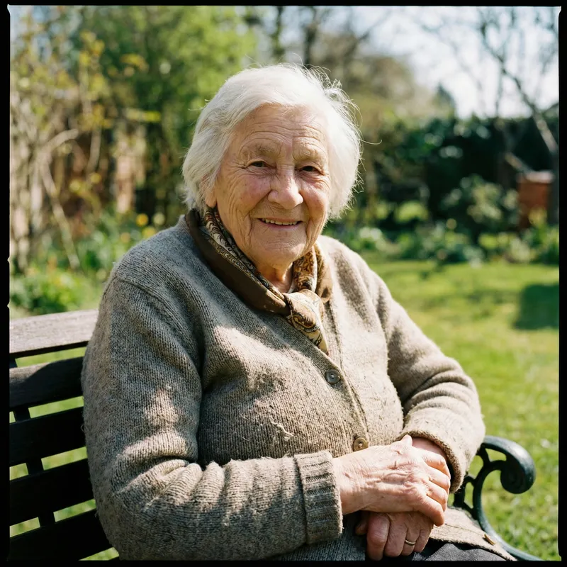 Heartwarming Portrait of an Elderly Woman