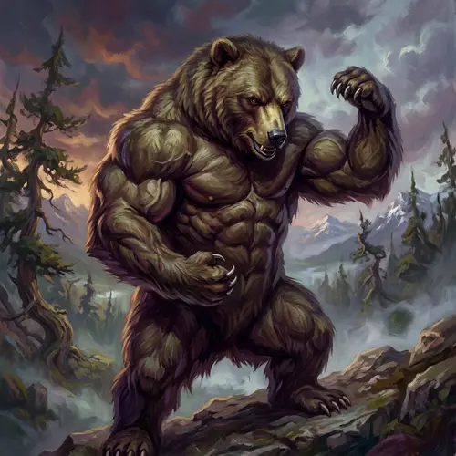 Incredible Grizzly Bear Muscle Definition