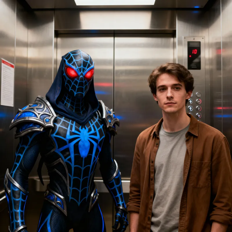 Elevator Scene with Dota 2 Ogrim Mage