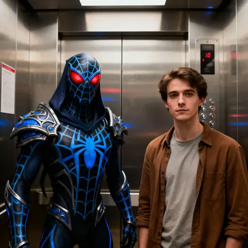 Elevator Scene with Dota 2 Ogrim Mage