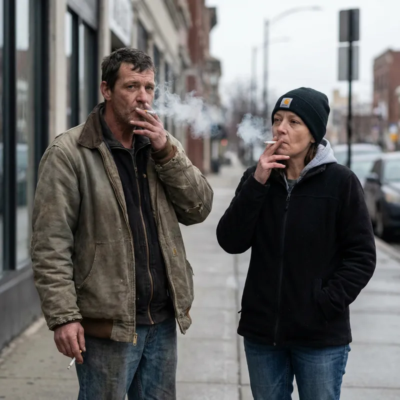 Realistic Cigarette Smoking Imagery