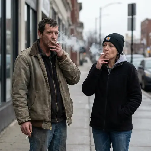 Realistic Cigarette Smoking Imagery