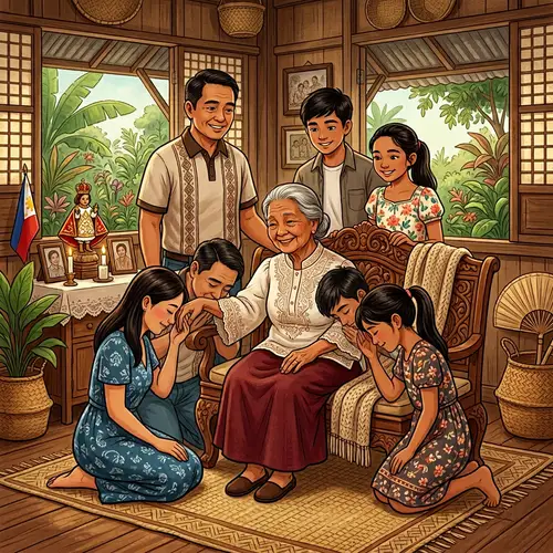 Filipino Family Tradition: Mano Po Gesture of Respect