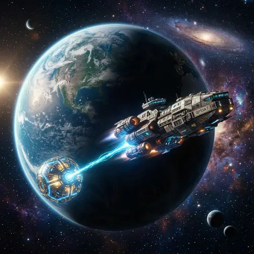 Starship Adventure: Towing an Orb in Space