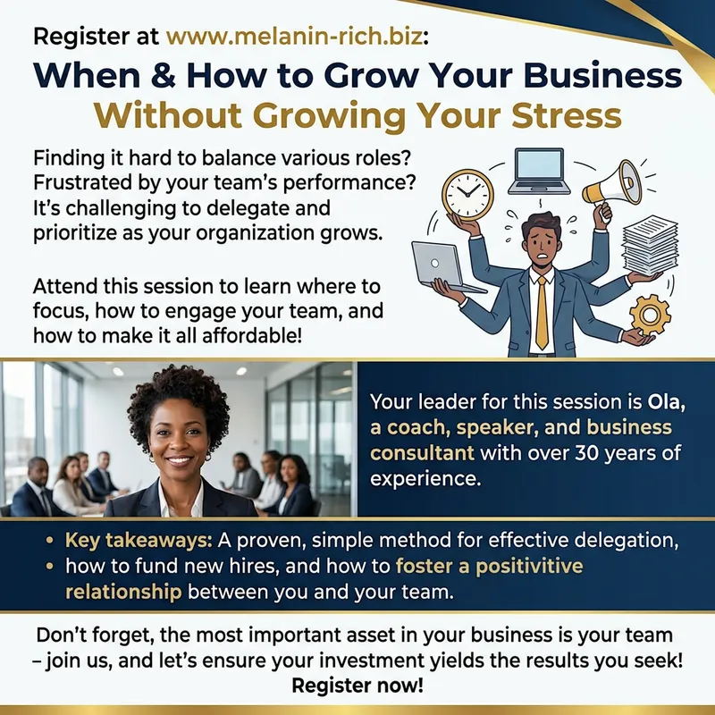 When & How to Grow Your Business Without Stress - Free Training Session