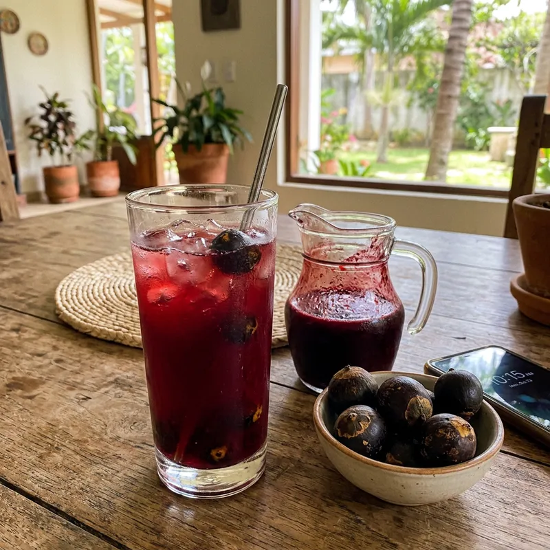 Refreshing Corozo Juice and Ice Drinks Refreshing Corozo Juice and Ice Drinks