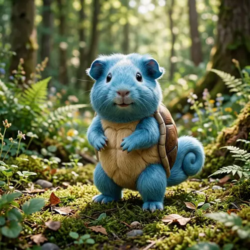 Guinea Pig Transformed into Squirtle - Cute Transformation