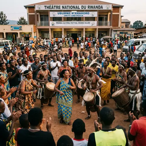 Cultural Performances at a Theatre in Rwanda