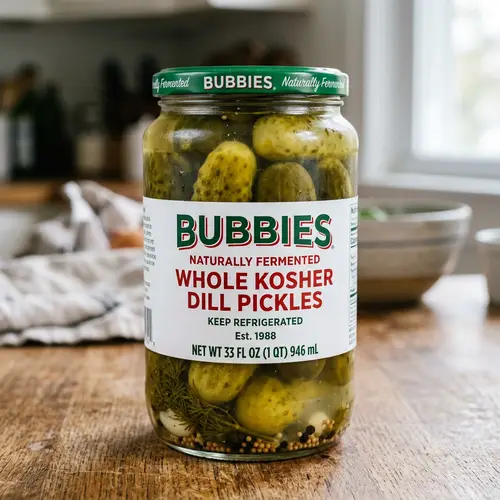 Bubbies Naturally Fermented Dill Pickles