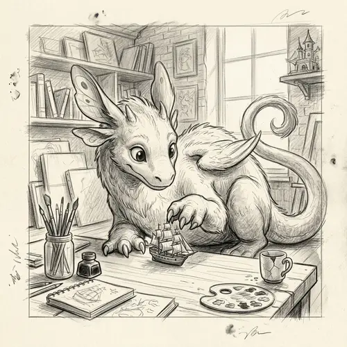 Fantastical Creature Sketch: Space & Scale