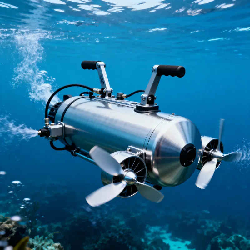 Underwater Scooter with Dual Propellers