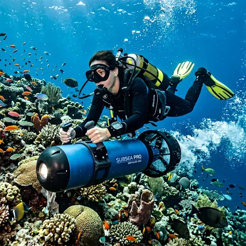 Underwater Scooter with Dual Propellers