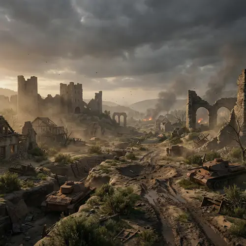 Battle-Scarred Landscapes: A Cinematic View