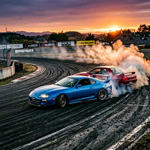 Toyota Supra MK4 vs Nissan R32 Drifting Showdown