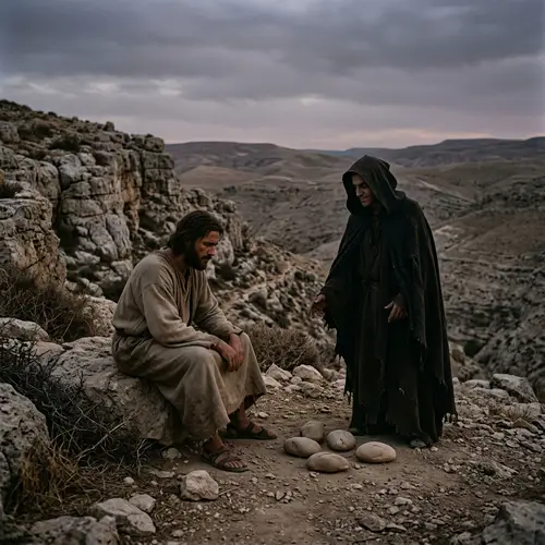 Jesus Tested by the Devil in the Wilderness