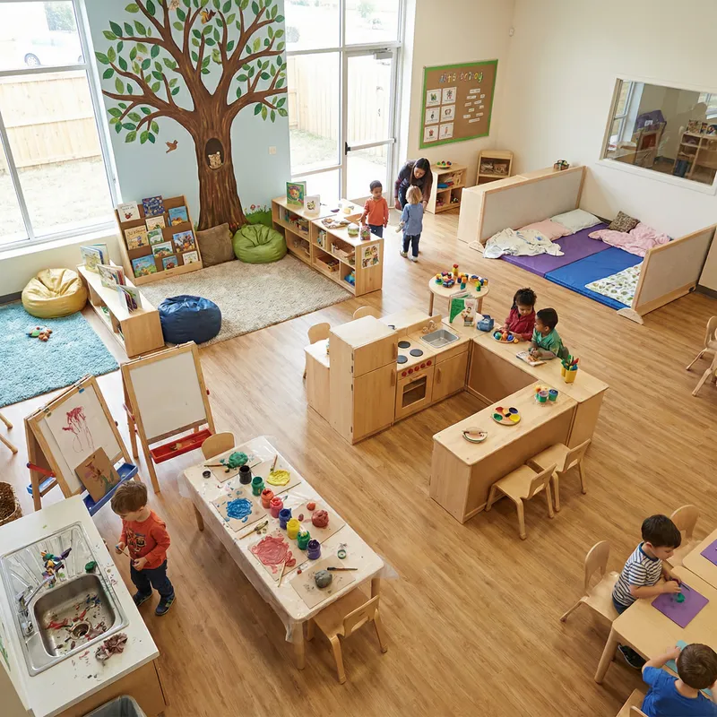 Open Layout Preschool Design Ideas