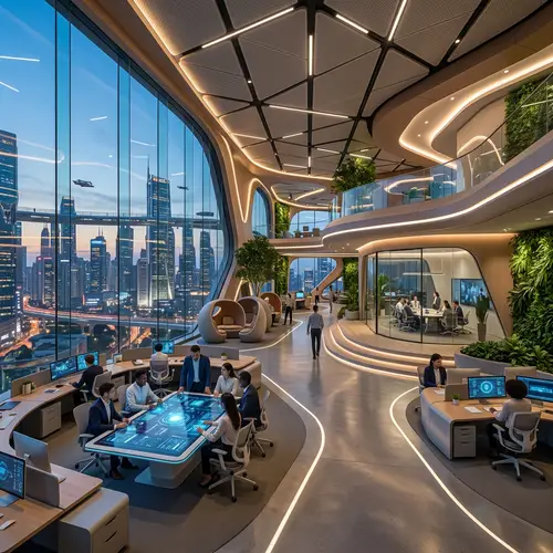 Stunning Futuristic Office Interior Design