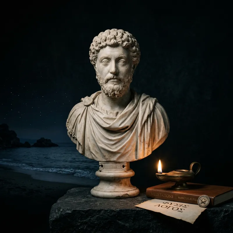 Stoicism HD Image - Tranquil Black Illumination Stoicism HD Image - Tranquil Black Illumination