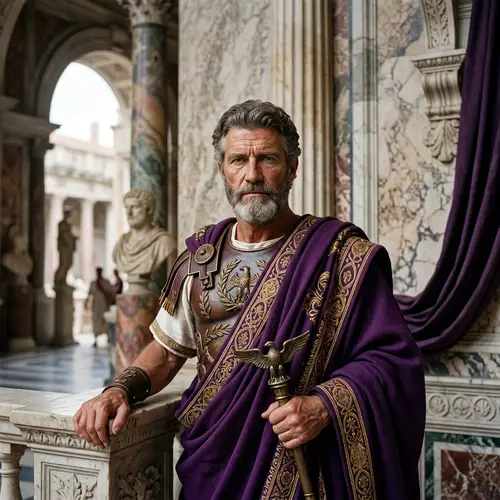 Marco Aurelio Portrait | Roman Sculpture Inspired Artwork